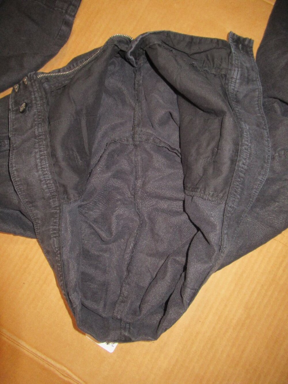 Everlane Way-High Drape 100% Linen Wide Leg Pants Black | 10 - Picture 9 of 14